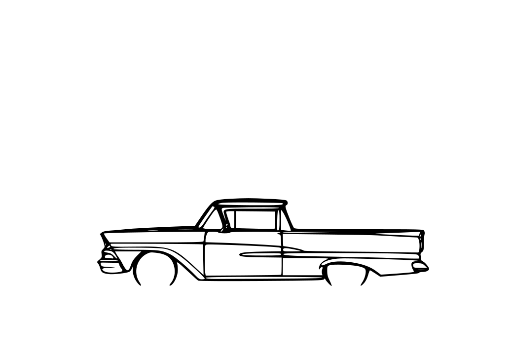 Ford Ranchero 1958 Detailed